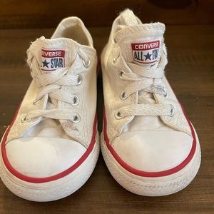 Converse  white toddler size 6